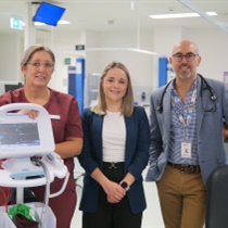 Elise Mitri, Drug Allergy Pharmacist and Professor Jason Trubiano, Infectious Diseases Physician and Chief Principal Investigator.
